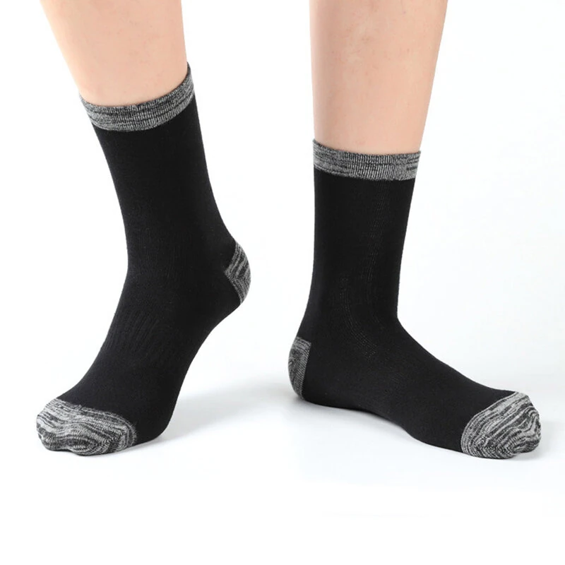 6 Pair Autumn Winter Men Socks Cotton Leisure Business Long Socks Walking Running Hiking Warm Socks For Male Plus Size 42-48