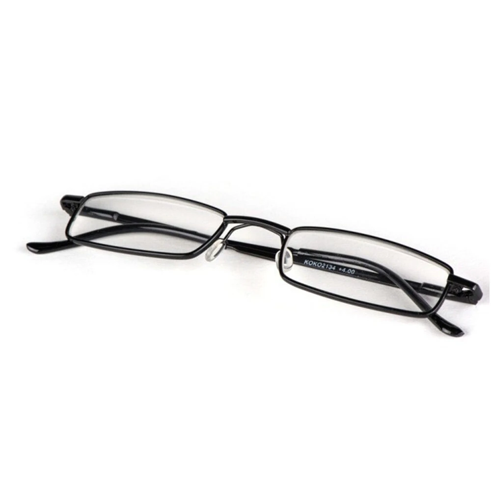 Portable Mini Lightweight Reading Glasses with Pen Tube Case Anti-blue Light Presbyopic Glasses Metal Case Women Men Eyeglasses +1.5-+3.5