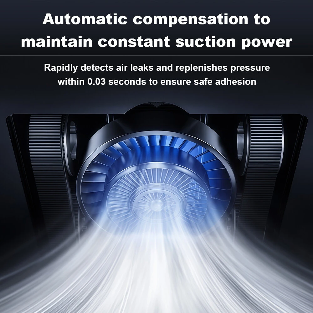 [EU Direct] Liectroux S11 Window Cleaning Robot , 4-Way Water Spray, Voice Prompts, Intelligent Navigation, Multiple Safety System, Frameless Works, Remote and App Control,Home Glass Floor Wall Tiles Cleaner Robot