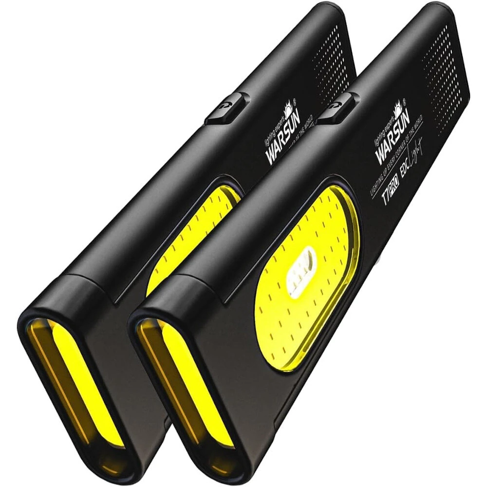 WARSUN T7 470 Lumen Portable Outdoor Rechargeable LED Flashlight Waterproof IP44 Magnetic Grip Multi-Function Work Light