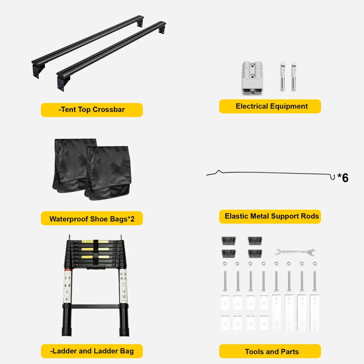 [DE Direct] NATURNEST Car Tent, 2-3 Person Rooftop Tent, Aluminum Frame, Truck Roof Top Tent, Truck Camping Bed Tent, 2in Thick Mattress, Camping Tent Hard Shell with Latch, Waterproof, UV Protection, for SUV, Truck