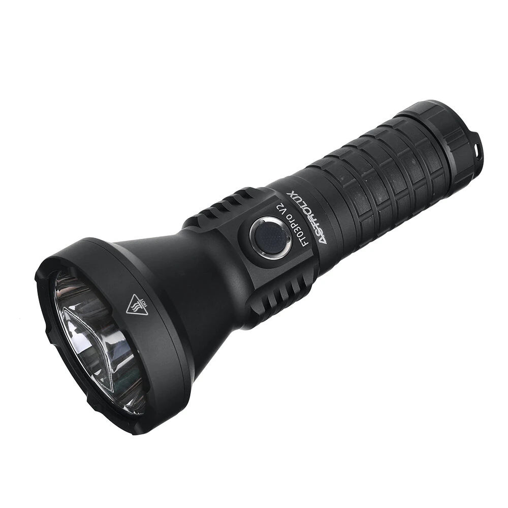 Astrolux® FT03 Pro V2 SFT90X LED 6100LM 1411M High Lumen Thrower Flashlight USB-C Rechargeable Power by 26650 Battery Powerful LED Torch Upgraded High Performance Stepless Dimming LED Strong Search Light