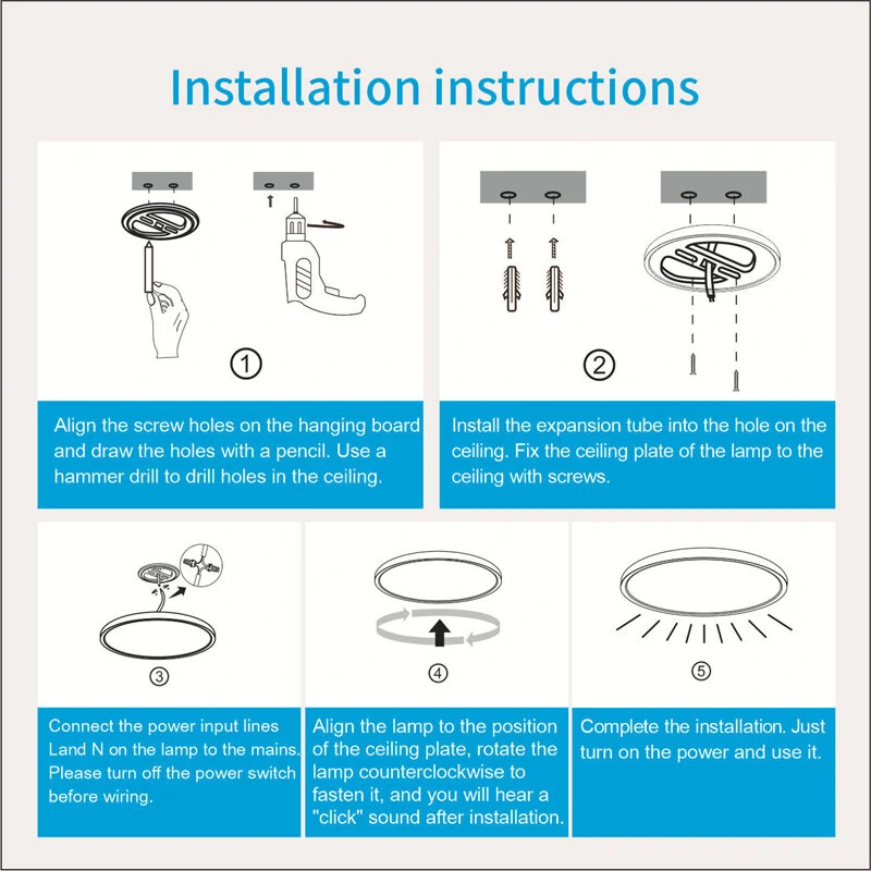 30W Smart LED Ceiling Light Dimmable Ceiling Light Fixture 2700K~6500K, RGB Ambient Light Work with Alexa Google Home for Bedroom Living Room