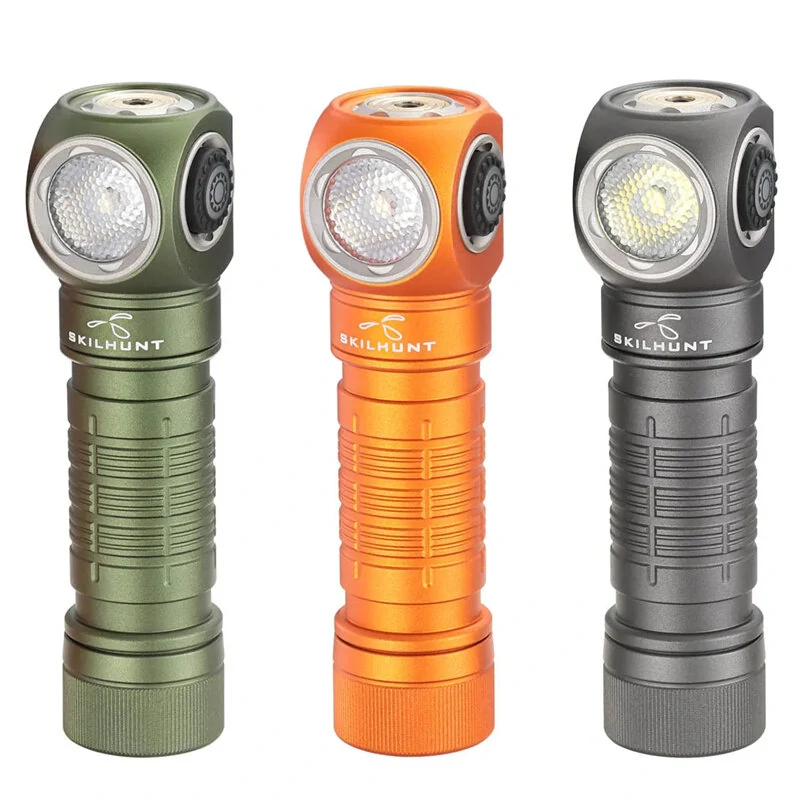 SKILHUNT H150 650LM EDC LED Flashlight AA 14500 Battery Mini LED Torch USB Magnetic Charging LED Headlamp Mini Flashlight