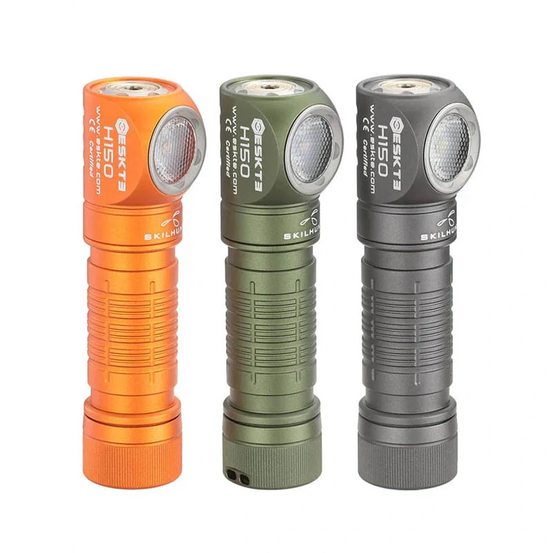 SKILHUNT H150 650LM EDC LED Flashlight AA 14500 Battery Mini LED Torch USB Magnetic Charging LED Headlamp Mini Flashlight