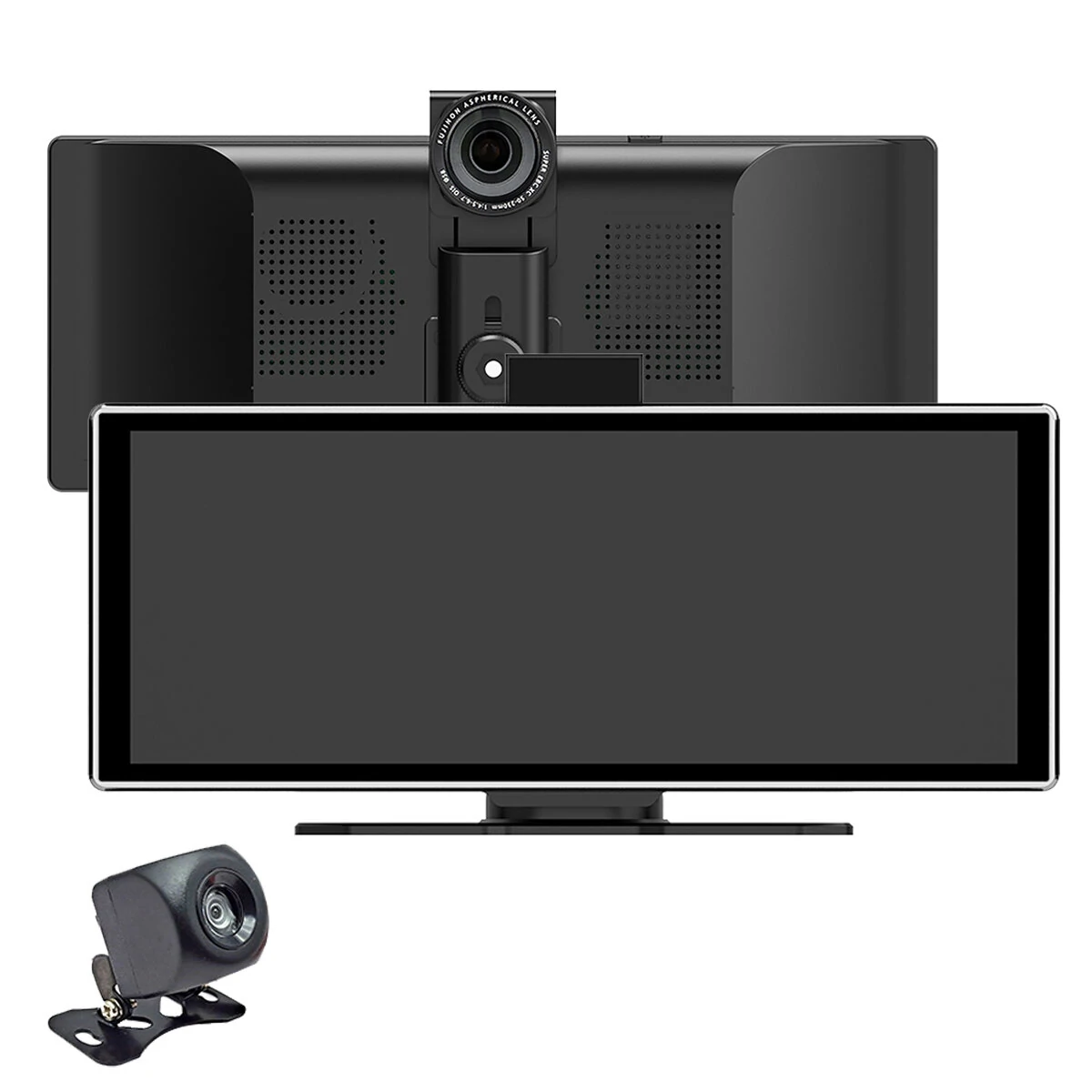 YUEHOO 11.26'' Carplay Car Stereo 4K Dash Cam HD Touchscreen Wireless Bluetooth MP5 Multimedia Player Driving Recorder With Front 1080P Rear Camer Dual Recording Lens GPS Navigation