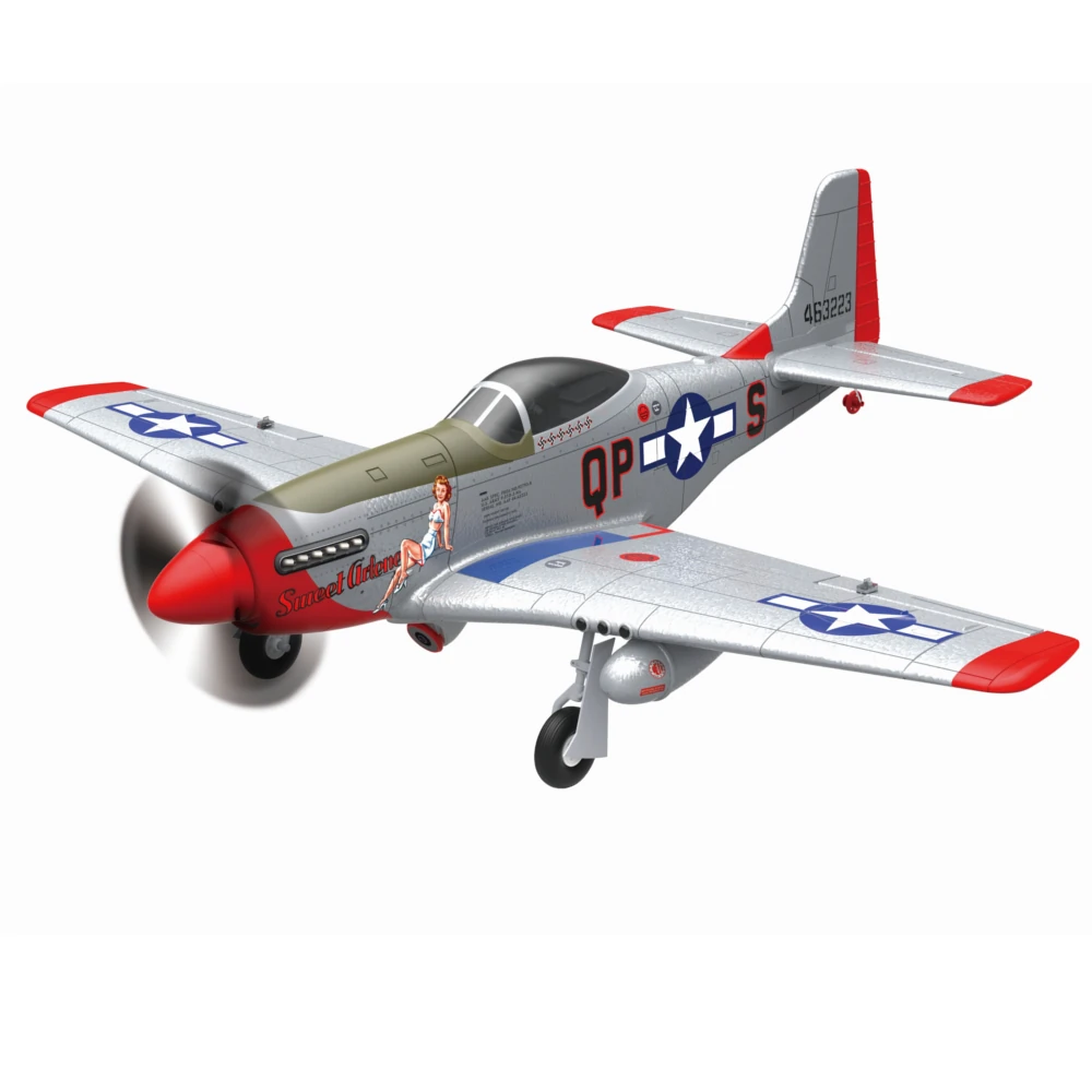 MO-FLY P-51D Mustang 1/16 Scale 685mm Wingspan 2.4GHz 10CH Built-in Gyro 3D/6G Switchable One Key Aerobatics Brushless EPP FPV RC Airplane Glider BNF/RTF Compatible DSM SBUS