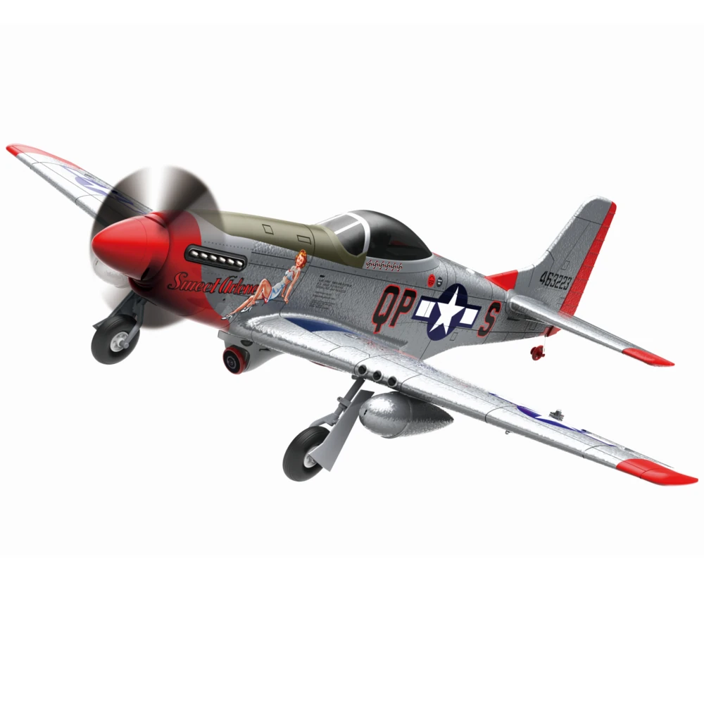 MO-FLY P-51D Mustang 1/16 Scale 685mm Wingspan 2.4GHz 10CH Built-in Gyro 3D/6G Switchable One Key Aerobatics Brushless EPP FPV RC Airplane Glider BNF/RTF Compatible DSM SBUS