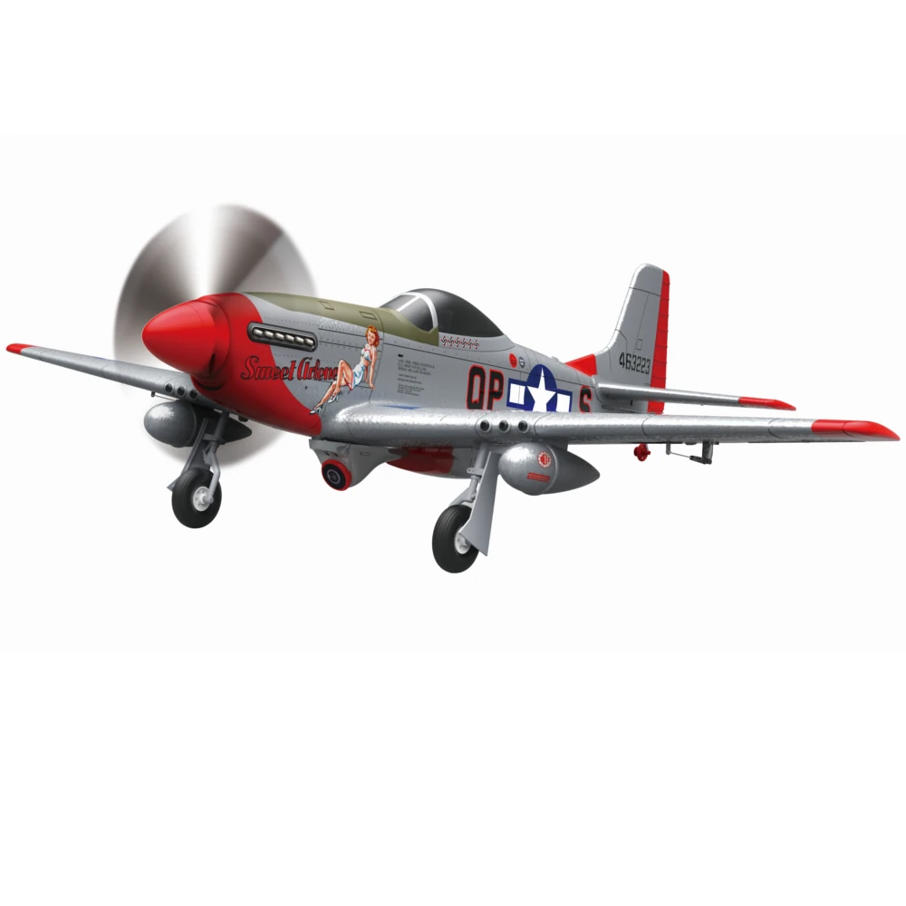 MO-FLY P-51D Mustang 1/16 Scale 685mm Wingspan 2.4GHz 10CH Built-in Gyro 3D/6G Switchable One Key Aerobatics Brushless EPP FPV RC Airplane Glider BNF/RTF Compatible DSM SBUS