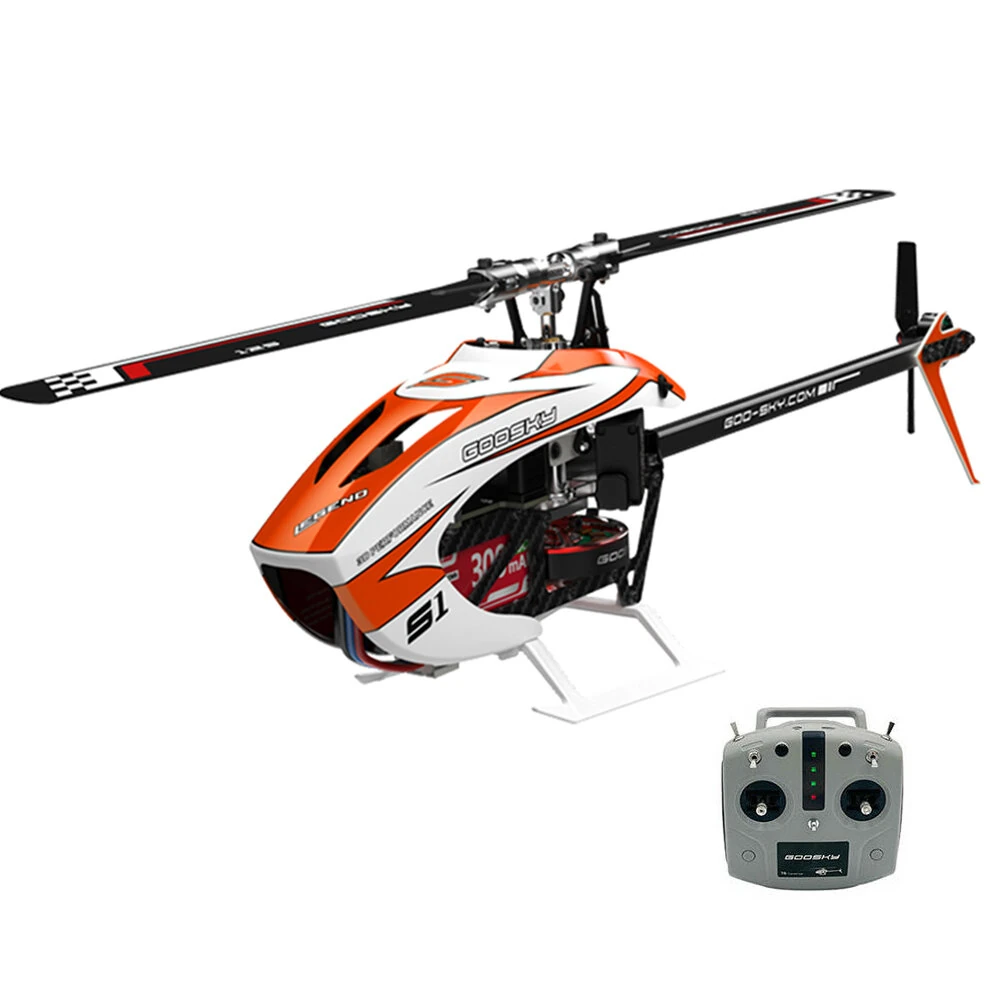 GOOSKY S1 New Edition 6CH 3D Aerobatic Dual Brushless Direct Drive Motor RC Helicopter Adds ELRS Interface with GTS Flight Control System BNF/RTF