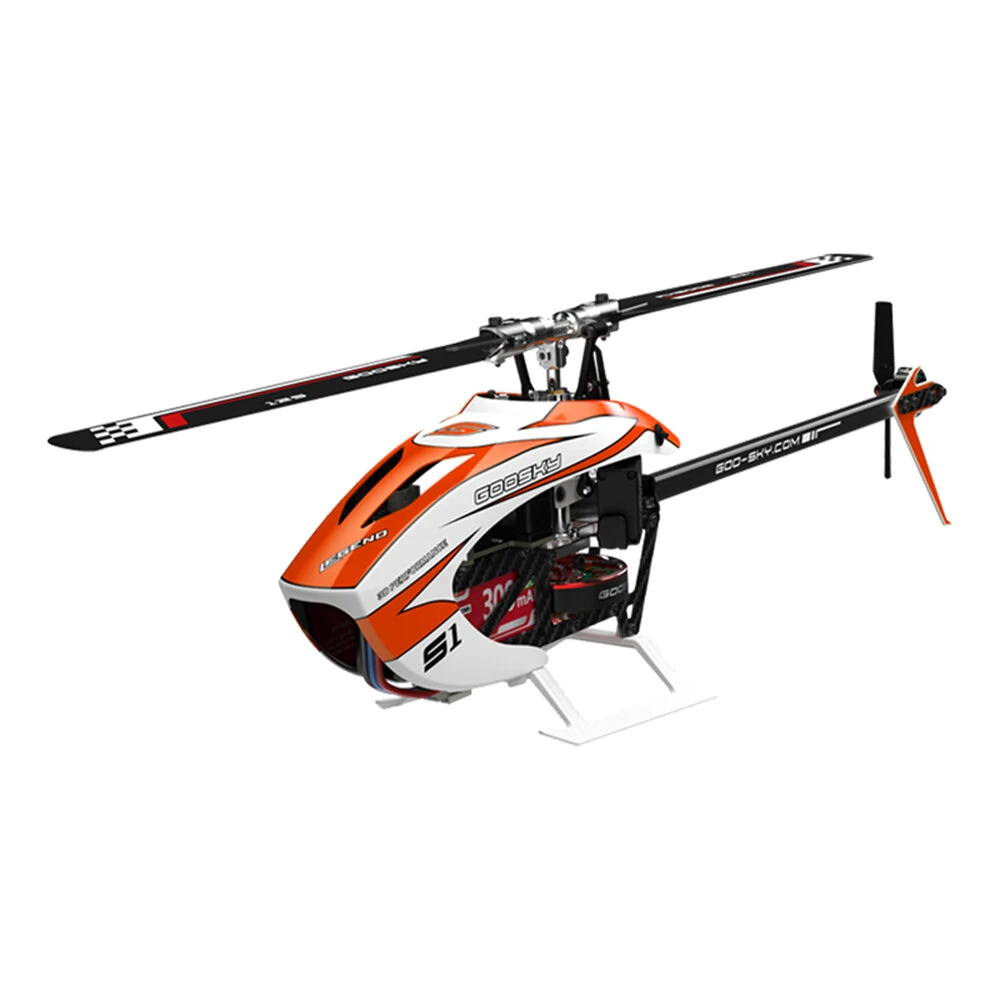GOOSKY S1 New Edition 6CH 3D Aerobatic Dual Brushless Direct Drive Motor RC Helicopter Adds ELRS Interface with GTS Flight Control System BNF/RTF
