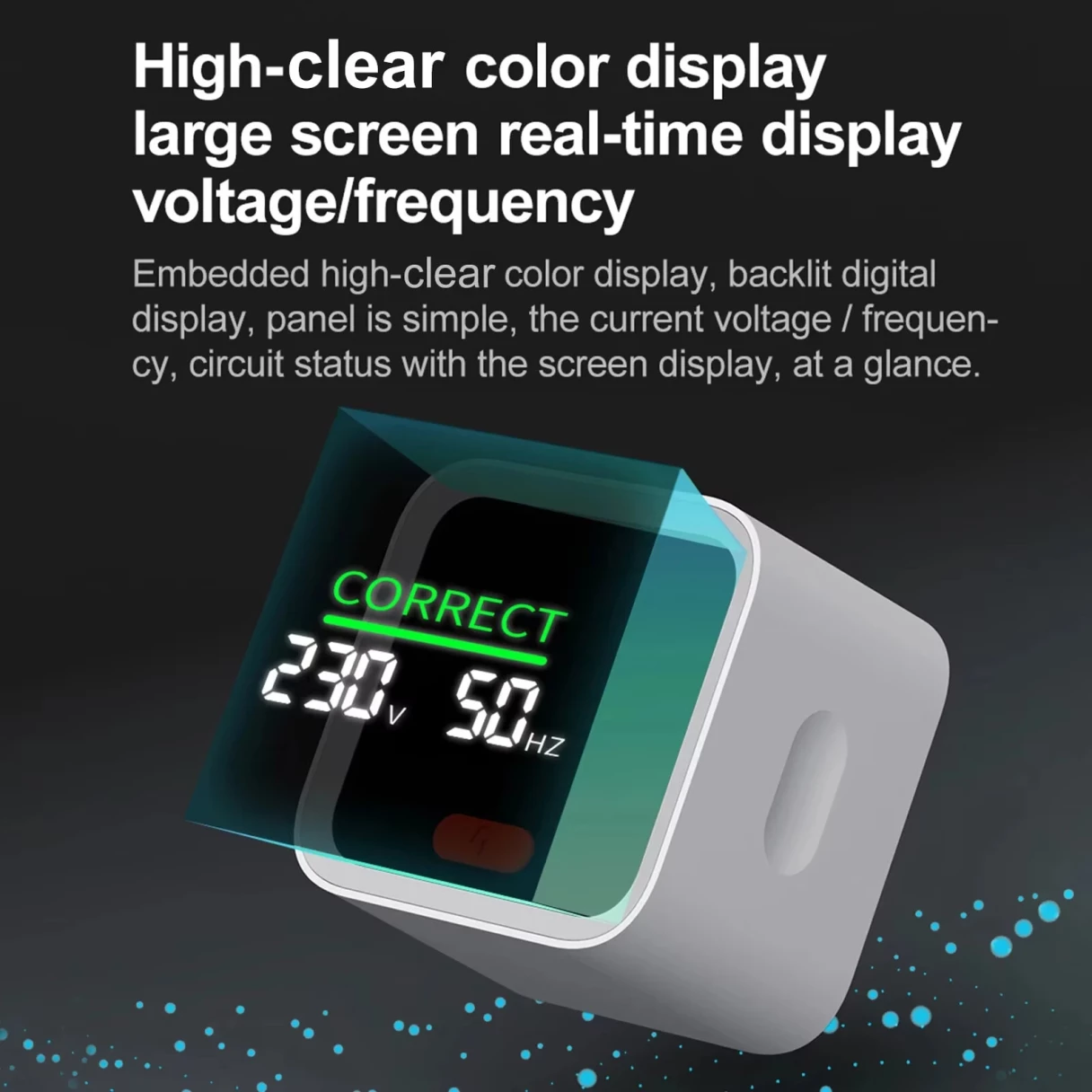 ATuMan ST2 Socket Tester Smart Plug Analyzer LCD Display Voltage Tester GFCI Test Electrical Wiring Checker 90-250V Universal Socket Tester