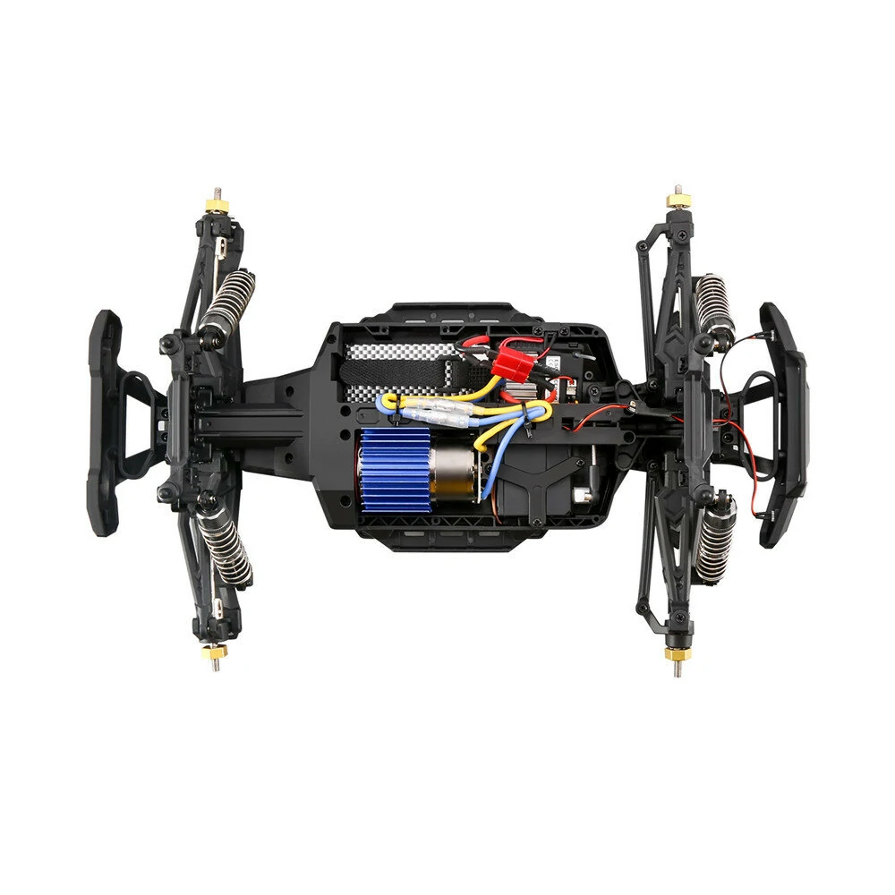 Flyhal HBX FC610 RTR Two Battery 1/10 2.4G 4WD 46km/h RC Car Vehicles LED Lights Brushed Big Truck Model Toys Kids Child Gifts