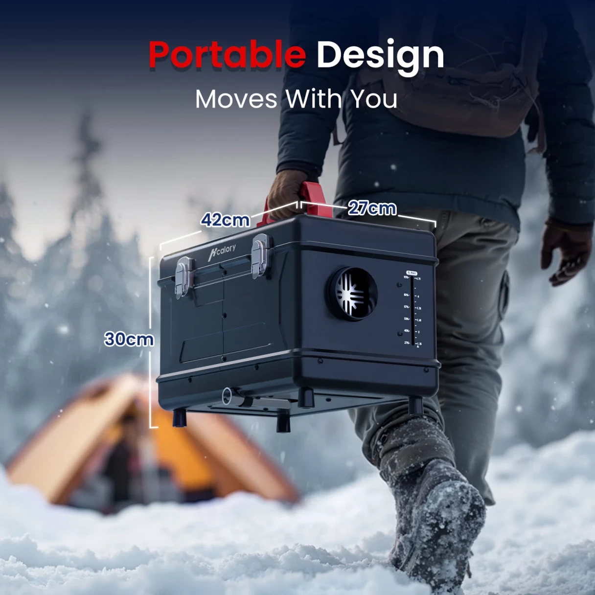 HCALORY TC2S 8KW Diesel Heater 5L Toolbox Compact 2S Portable Diesel Air Heater 12V/24V All in One Fast Heating with App Control Altitude Mode and Automatic Start and Stop for RV Garage Camper 2025 Upgraded