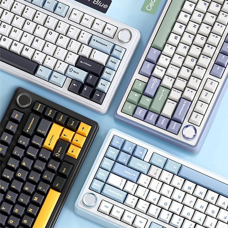 AULA F75 80 Keys Tri-mode Customized Mechanical Gaming Keyboard Hot Swappable RGB BT/2.4G/Type-C 75% Layout Wireless Gaming Keyboard Gasket Structure