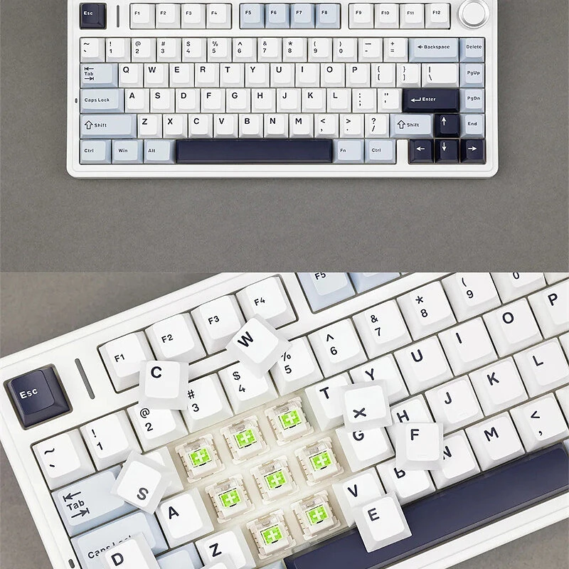 AULA F75 80 Keys Tri-mode Customized Mechanical Gaming Keyboard Hot Swappable RGB BT/2.4G/Type-C 75% Layout Wireless Gaming Keyboard Gasket Structure