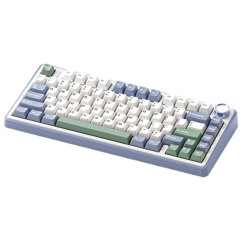 AULA F75 80 Keys Tri-mode Customized Mechanical Gaming Keyboard Hot Swappable RGB BT/2.4G/Type-C 75% Layout Wireless Gaming Keyboard Gasket Structure