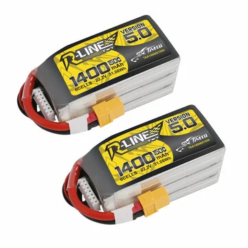 TATTU R-Line Version 5.0 22.2V 1400mAh 150C 6S LiPo Battery XT60 Plug for SpeedyBee Master 5 V2 iFlight Nazgul5 V3 HD RC Drone FPV Racing