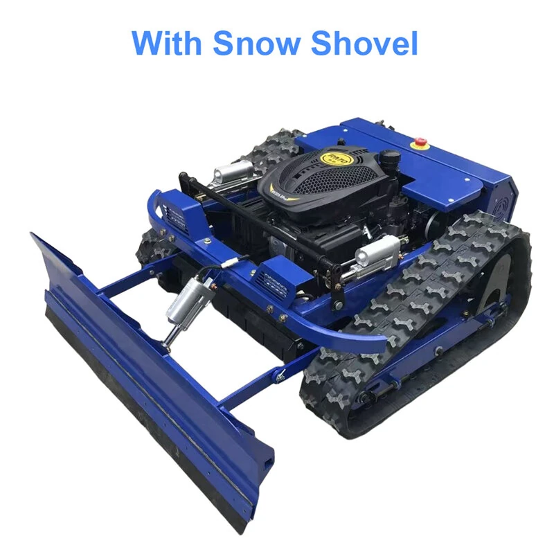RV225 Remote Control Robot Lawn Mower Snowplow 600m Range 9hp Engine Adjustable 10-150mm Cutting Height 1500m²/h Efficiency