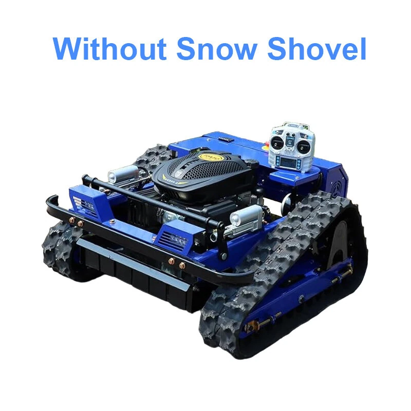RV225 Remote Control Robot Lawn Mower Snowplow 600m Range 9hp Engine Adjustable 10-150mm Cutting Height 1500m²/h Efficiency