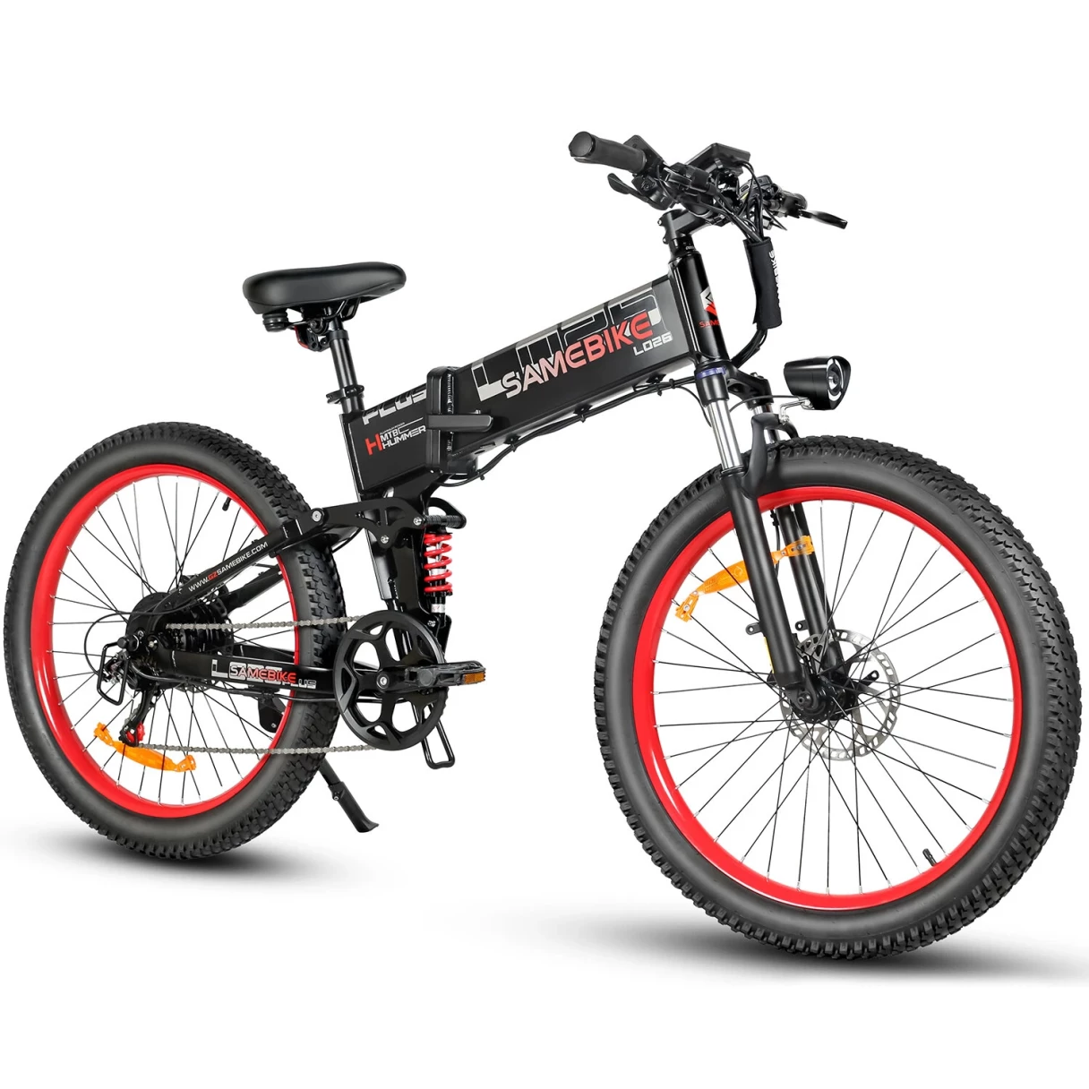 [EU DIRECT] SAMEBIKE LO26 Plus Electric Bike 48V 15AH 1000W Motor Recommended Top Speed 25KM/H 26 Inches Tire Electric Bike 50-100km Mileage Max Load 150Kg