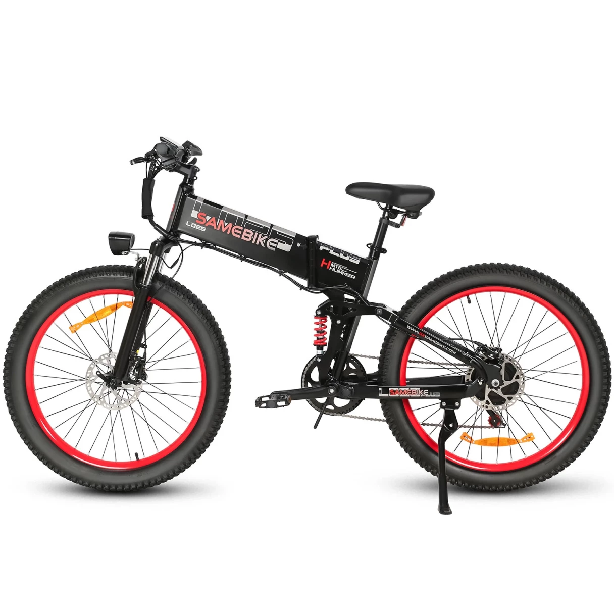 [EU DIRECT] SAMEBIKE LO26 Plus Electric Bike 48V 15AH 1000W Motor Recommended Top Speed 25KM/H 26 Inches Tire Electric Bike 50-100km Mileage Max Load 150Kg