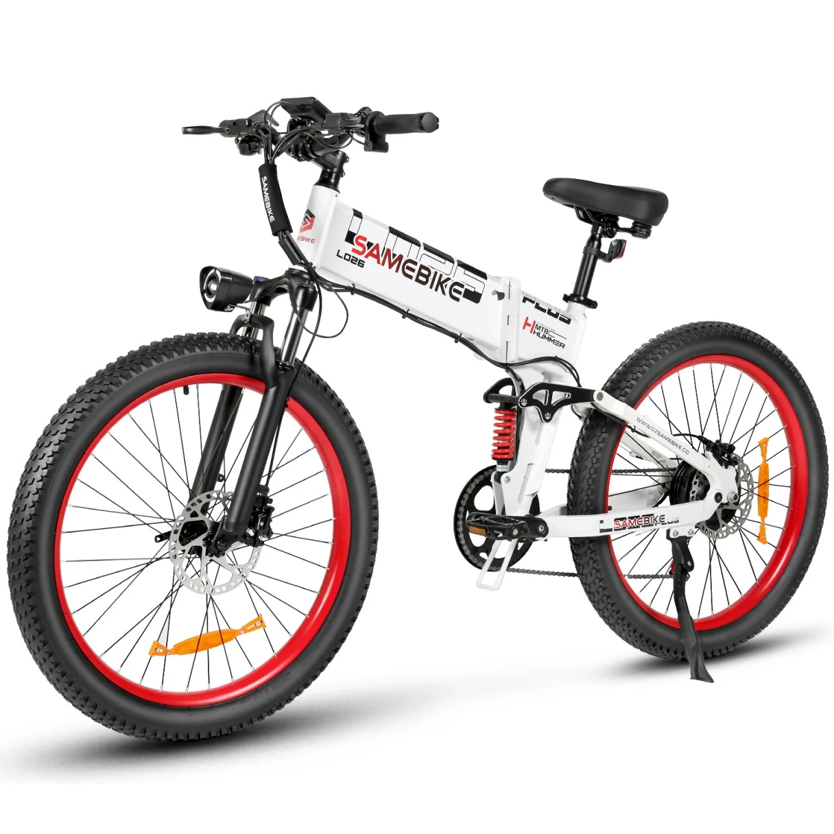 [EU DIRECT] SAMEBIKE LO26 Plus Electric Bike 48V 15AH 1000W Motor Recommended Top Speed 25KM/H 26 Inches Tire Electric Bike 50-100km Mileage Max Load 150Kg
