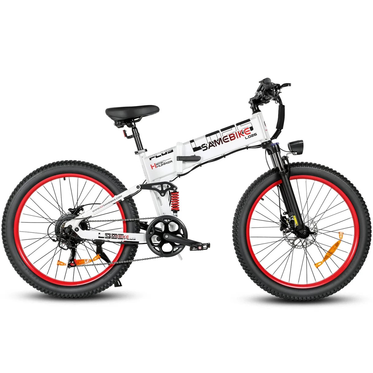 [EU DIRECT] SAMEBIKE LO26 Plus Electric Bike 48V 15AH 1000W Motor Recommended Top Speed 25KM/H 26 Inches Tire Electric Bike 50-100km Mileage Max Load 150Kg