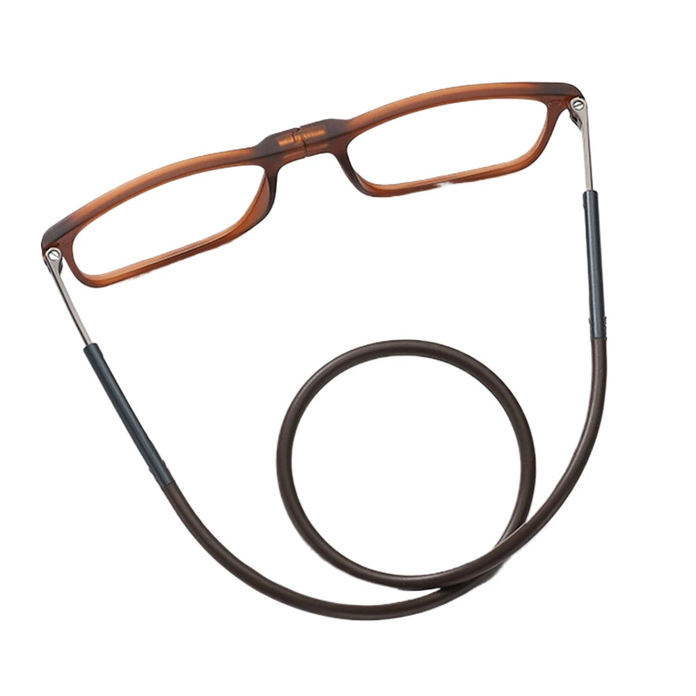 Folding Portable Hang Neck Magnetic Reading Glasses Lightweight Anti-blue Light HD Eye Protection Presbyopia Glasses