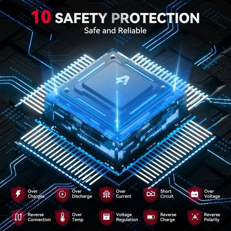 Andeman 4000A 150PSI 11200mAh Portable Jump Starter with Air Compressor Function