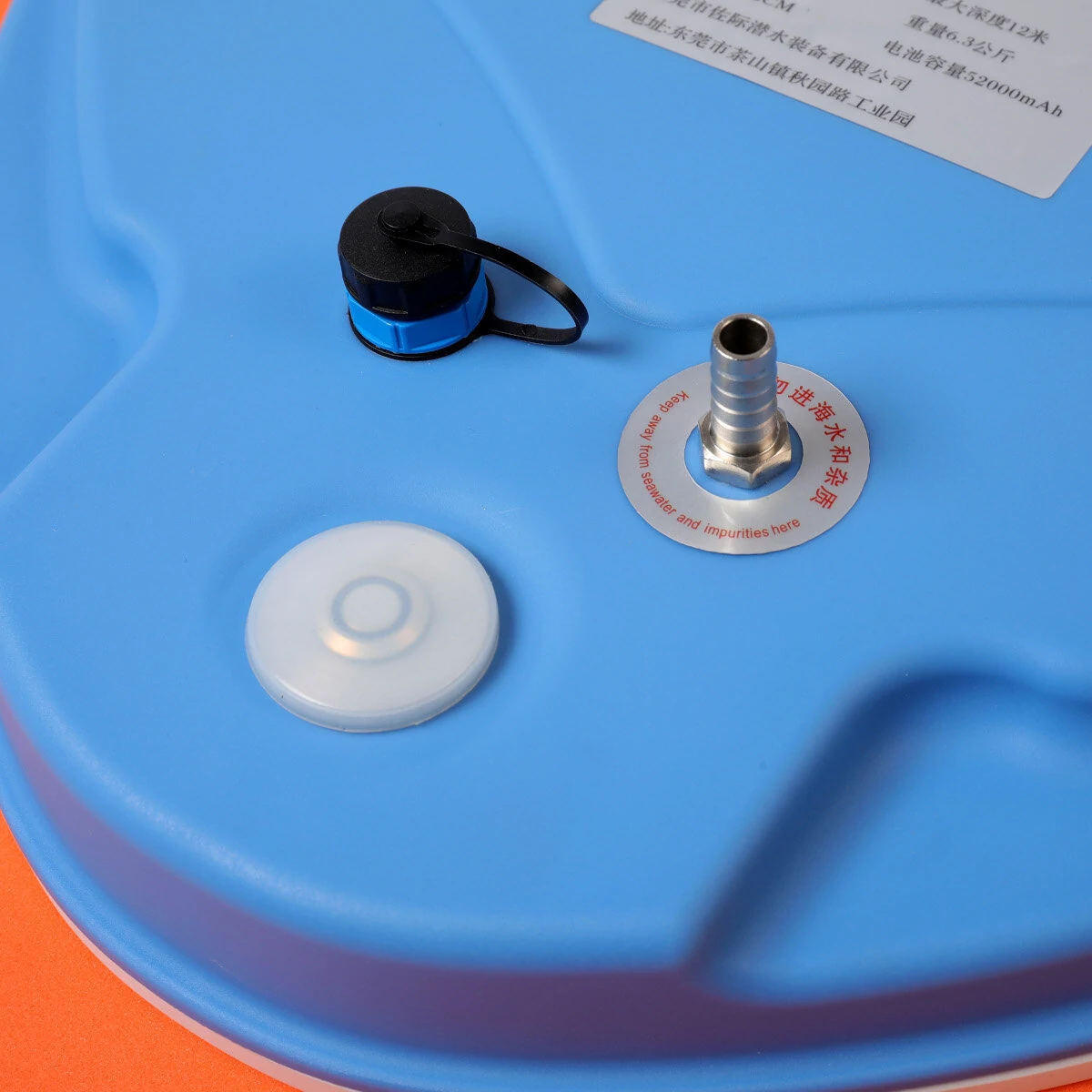 [EU Direct] Upgraded Z500 Scuba Diving Snorkel Equipment 14M Breathing Tube Underwater 12m 5 Hours Endurance Diving Ventilator System EU Plug