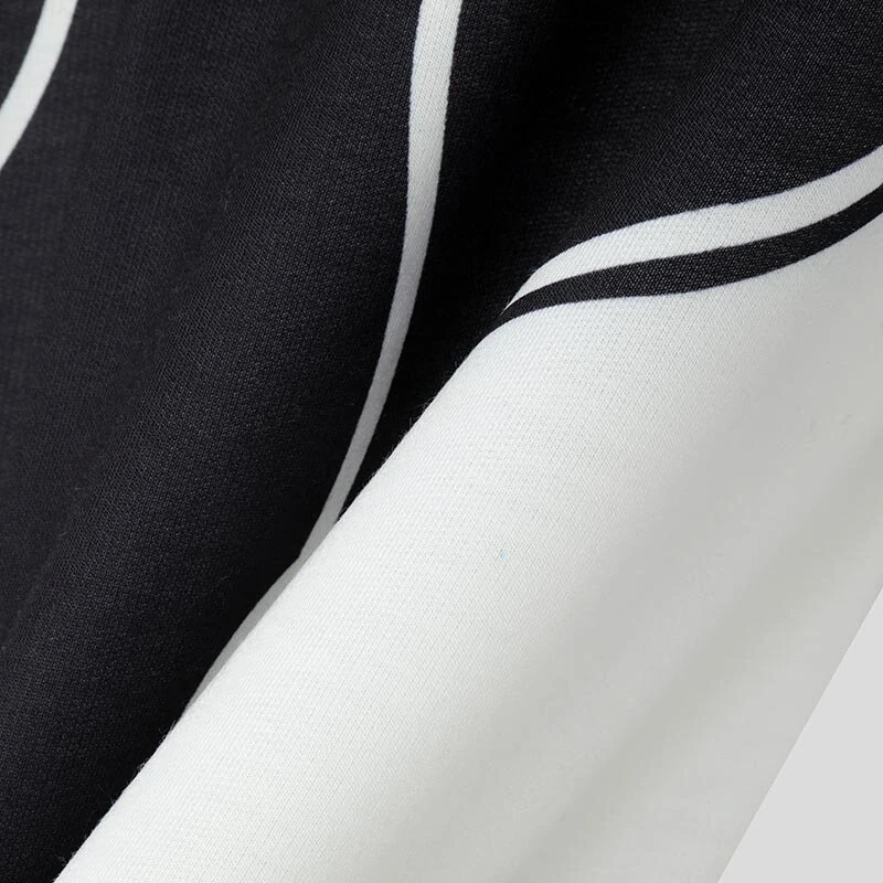 INCERUN Mens Contrast Color Print Half-Zip Long Sleeve Hoodie Sports Stand-up Collar Pullover Hoodies