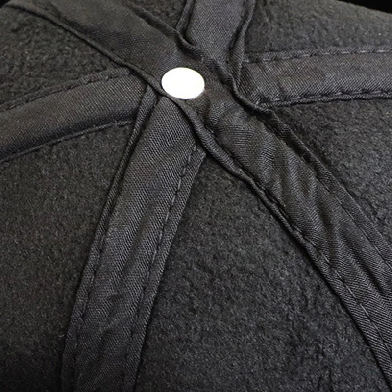 Collrown Men's Outdoor PU Leather Baseball Cap Casual Sun Hat Adjustable Sport Casual Visor Hat for Autumn Winter