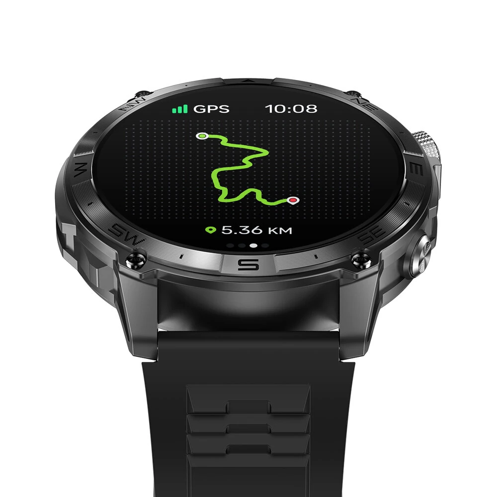 [World Premiere]Zeblaze Stratos 2 Plus 1.43 inch AMOLED GPS Health and Fitness Barometric Altimeter Compass 3 ATM Waterproof Smart Watch