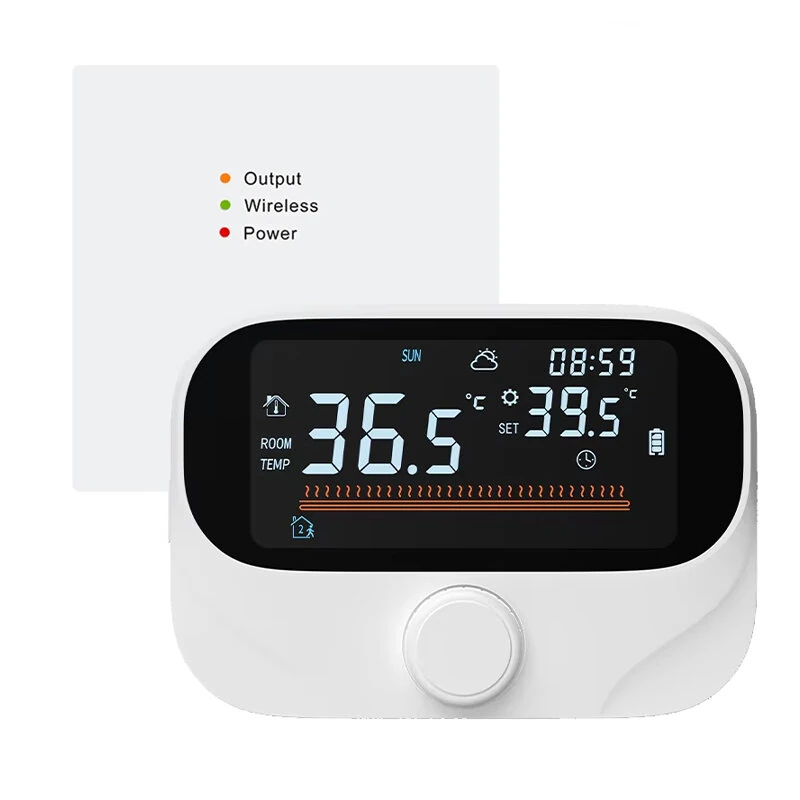 Tuya WiFi Smart Home Wireless Thermostat RF Battery Gas Boiler Water Heating Digital Temperature Controller Work with Alexa Google Home