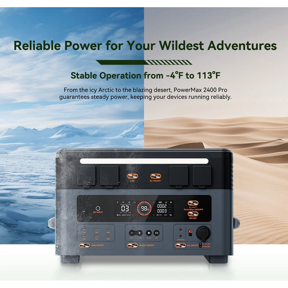 [EU Direct] Oscal BP2400 Pro Portable Power Station 2016Wh LiFePO4 External Battery For Powermax 2400 Pro, PM2400 Pro