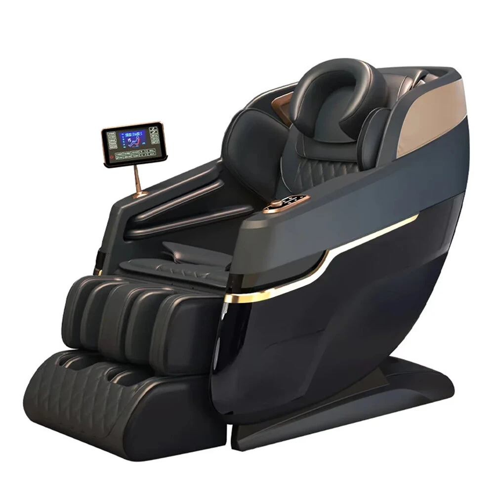 4D SL Track AI Smart Massage Chair 0 Gravity Recliner Full Body Airbag Massage Sofa With Touch Shortcut Panel Office Chair Voice Control