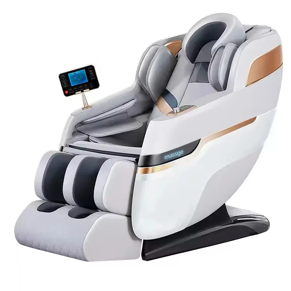 4D SL Track AI Smart Massage Chair 0 Gravity Recliner Full Body Airbag Massage Sofa With Touch Shortcut Panel Office Chair Voice Control