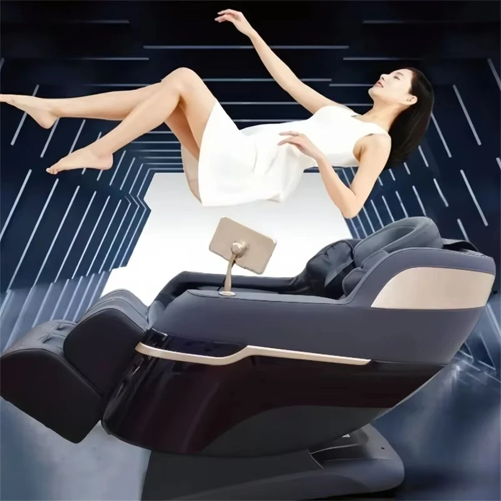 4D SL Track AI Smart Massage Chair 0 Gravity Recliner Full Body Airbag Massage Sofa With Touch Shortcut Panel Office Chair Voice Control