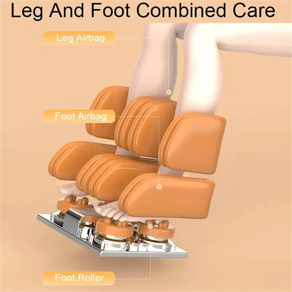 4D SL Track AI Smart Massage Chair 0 Gravity Recliner Full Body Airbag Massage Sofa With Touch Shortcut Panel Office Chair Voice Control