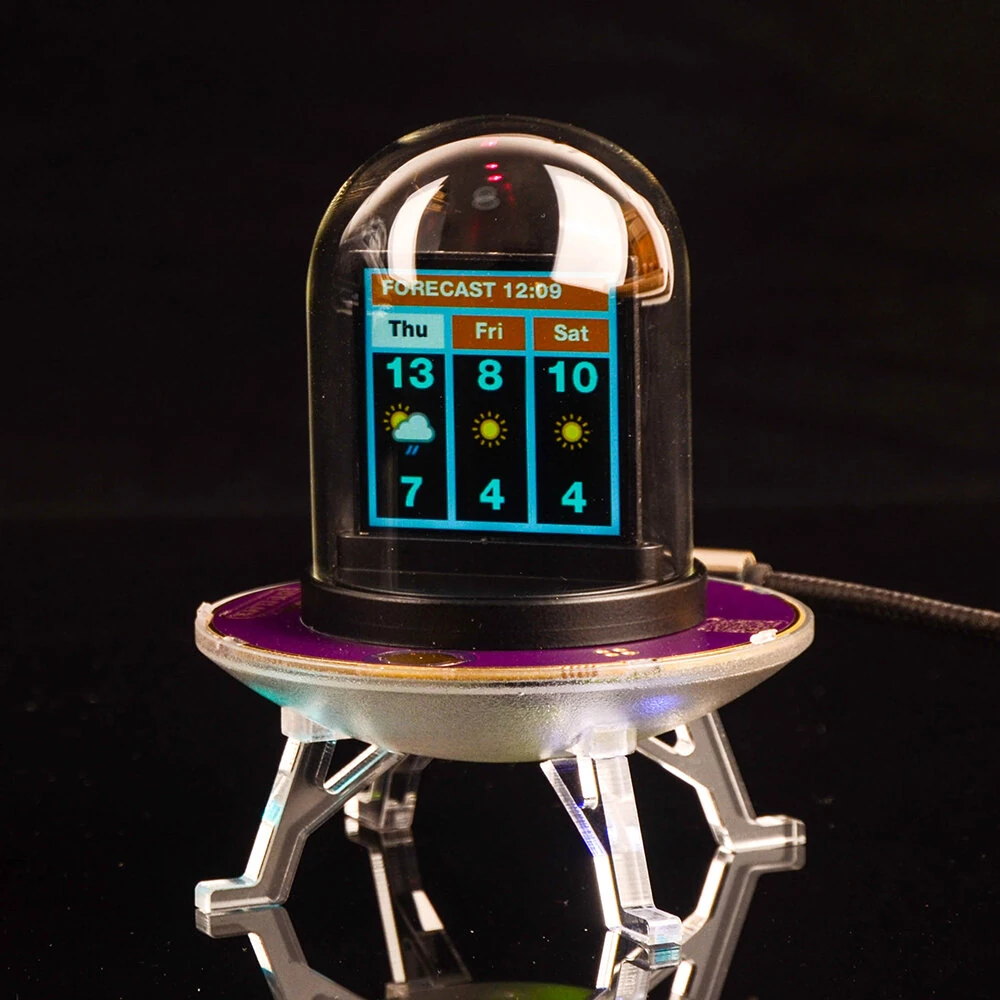 UFO-CLOCK Creative Weather Clock LED Display Multi-function UFO-CLOCK Creative Weather Stock Exchange Rate Clock