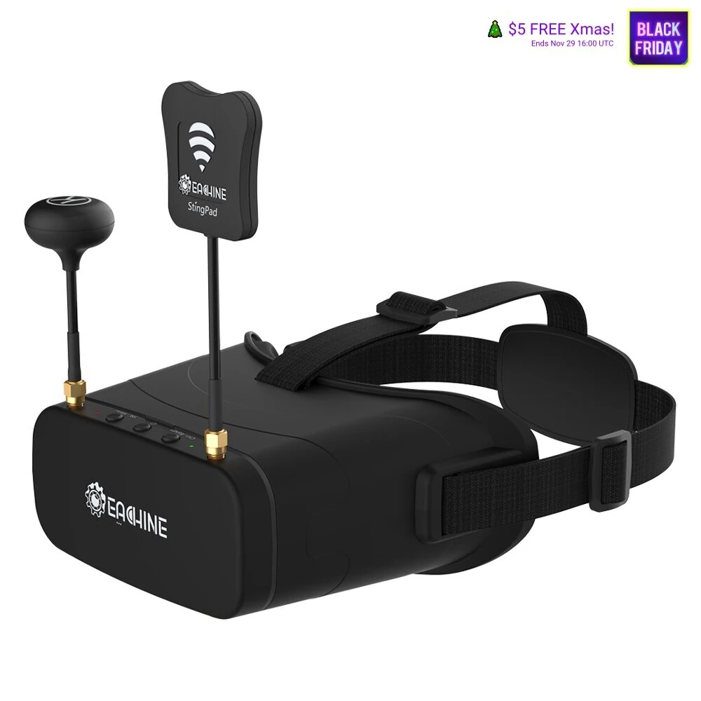 Eachine EV800DM Varifocal 5.8G 40CH Diversity FPV Goggles with HD DVR 3 Inch 900x600 Video Headset Build in 2000mAh Battery