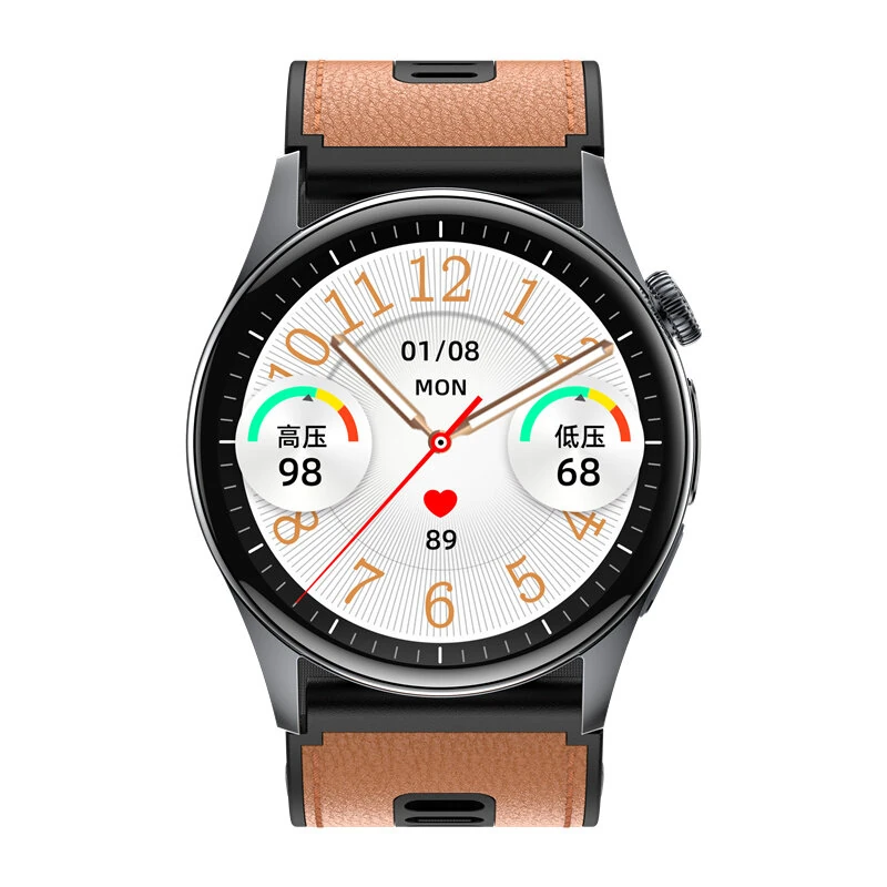 S200 1.56-inch AMOLED Display Murata Precision Piezoelectric Air Pump 4CH PD Optical Sensor ECG Heart Rate Blood Pressure Blood Oxygen Monitoring Body Composition Analysis Non-invasive Glucose Measurement NFC Function IP66 Waterproof Smart Watch
