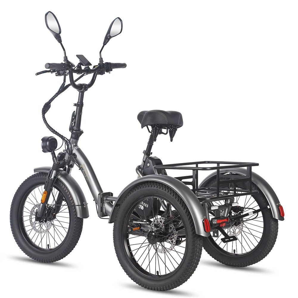 [EU DIRECT] FAFREES F20 MATE Electric Tricycle with EU L2e-P Certification 48V 21Ah Battery 500W Motor Recommended Top Speed 25KM/H 20*3.0inch Fat Tires 90-115KM Mileage Range 180KG Max Load Folding Electric Bike