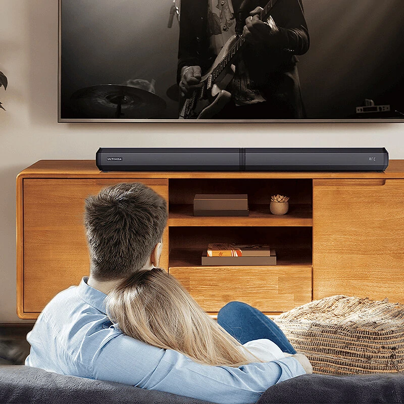 ULTIMEA Apollo S40 2.0 Channel bluetooth Soundbar 2 Tweeters+2 Woofers Deep Bass 6EQ Mode Detachable Wired Speaker