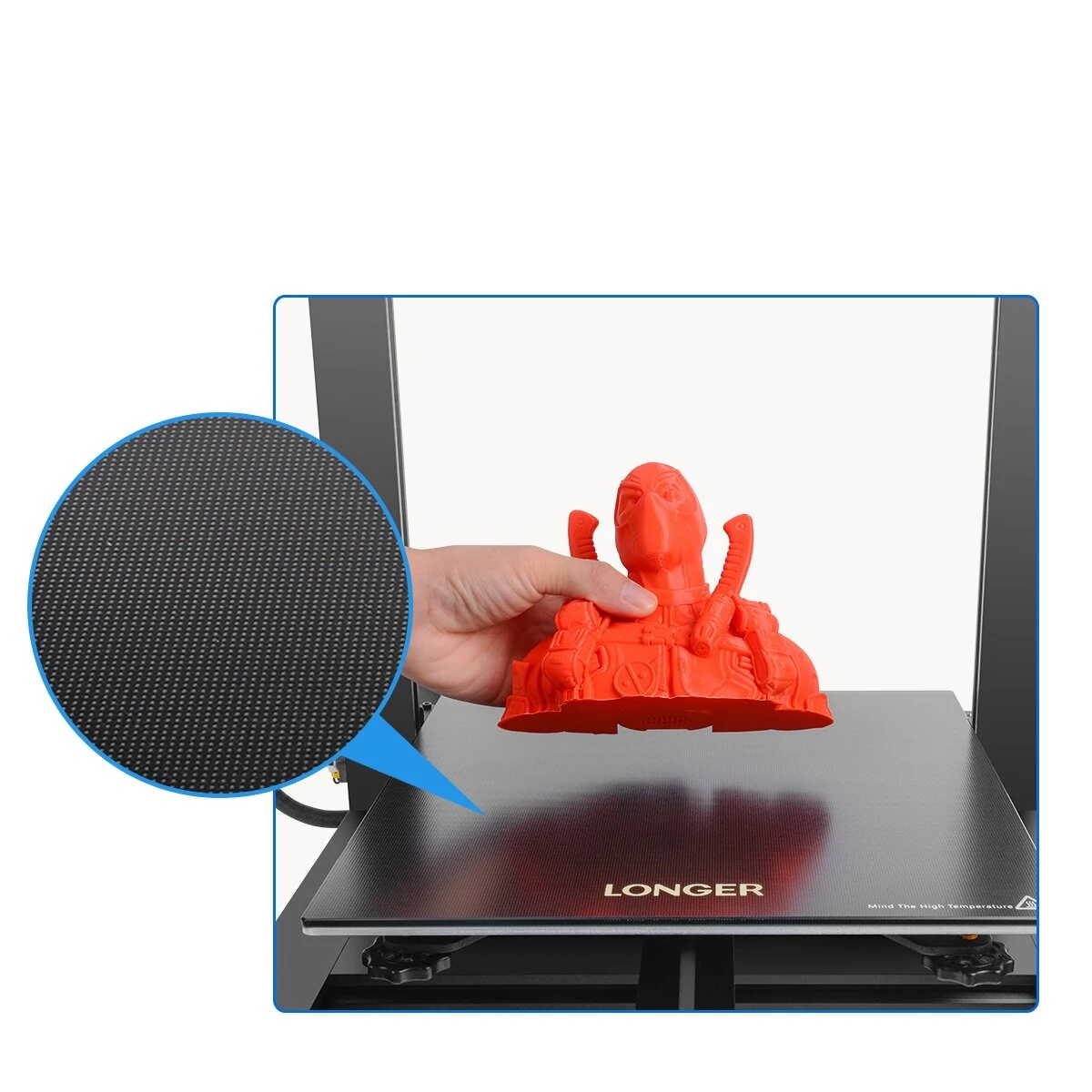 [EU/US Direct] LONGER LK5 Pro 3D Printer Upgraded Edition, Dual Blower Fan, 90% Pre-Assembled, Silent Motherboard, 300*300*400mm