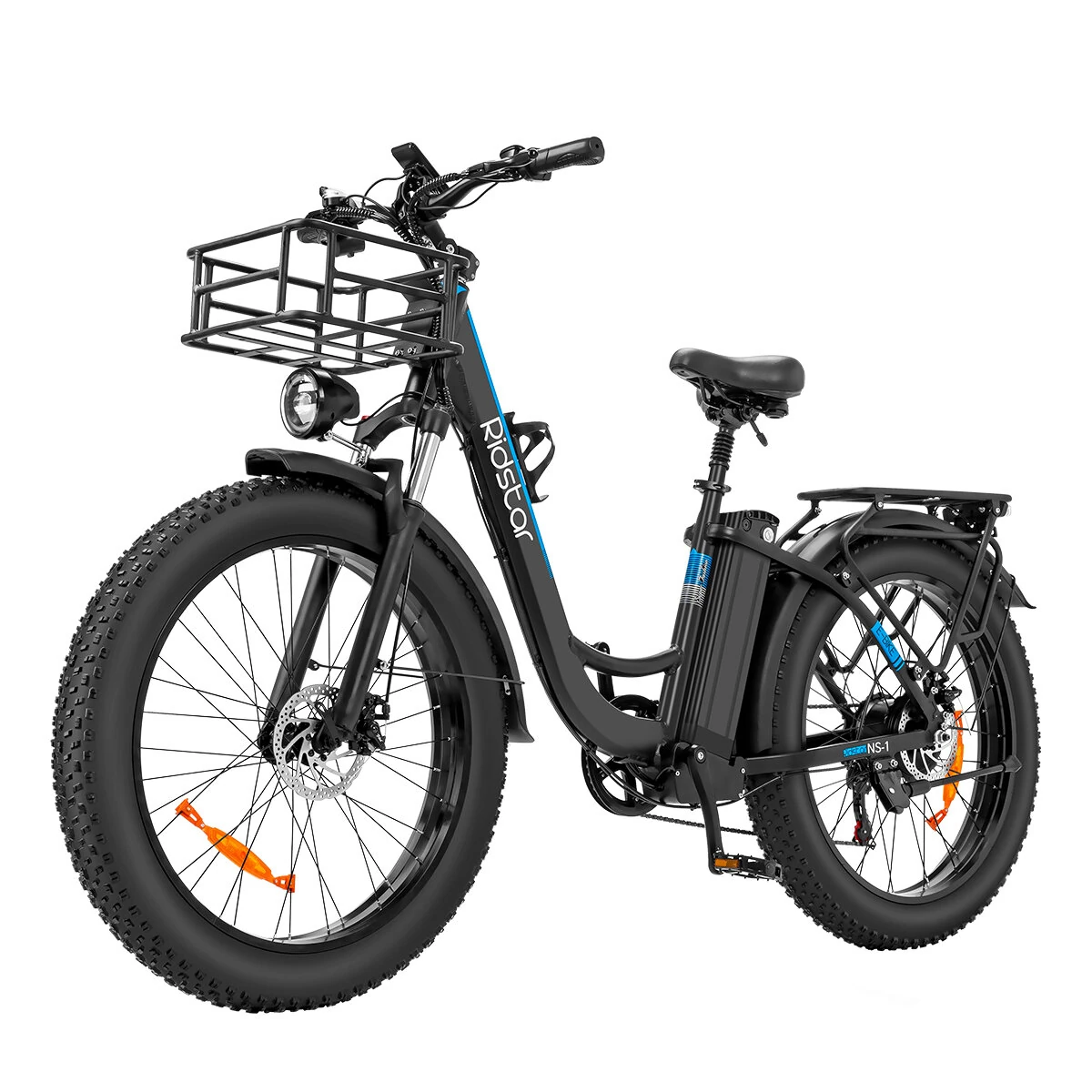 [EU Direct] Ridstar MN26 Electric Bike 48 20AH Battery 750W Motor Recommended Top Speed 25KM/H 26*4.0inch Tire 90KM Max Mileage 150KG Max Load Electric Bicycle