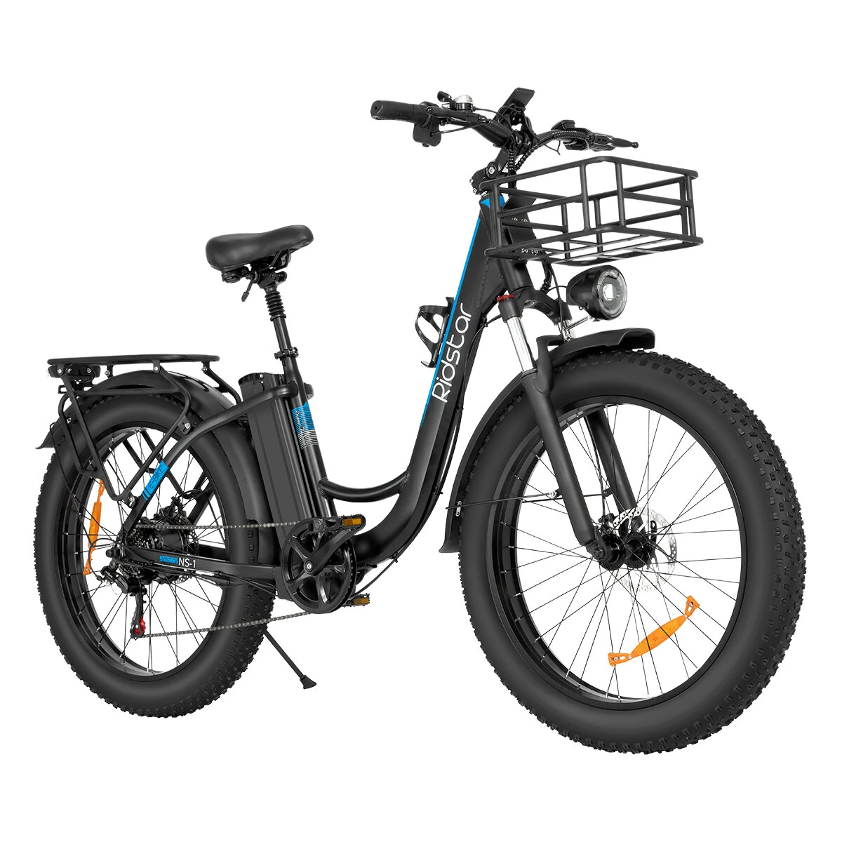 [EU Direct] Ridstar MN26 Electric Bike 48 20AH Battery 750W Motor Recommended Top Speed 25KM/H 26*4.0inch Tire 90KM Max Mileage 150KG Max Load Electric Bicycle