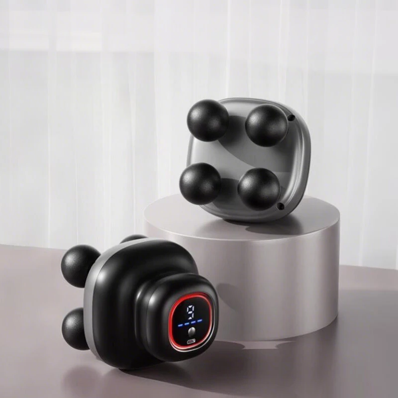 4-Head Massage Gun with 9 Speeds Deep Tissue Percussion 28kg Force 1200mAh Battery Body Muscle Relaxation Tool