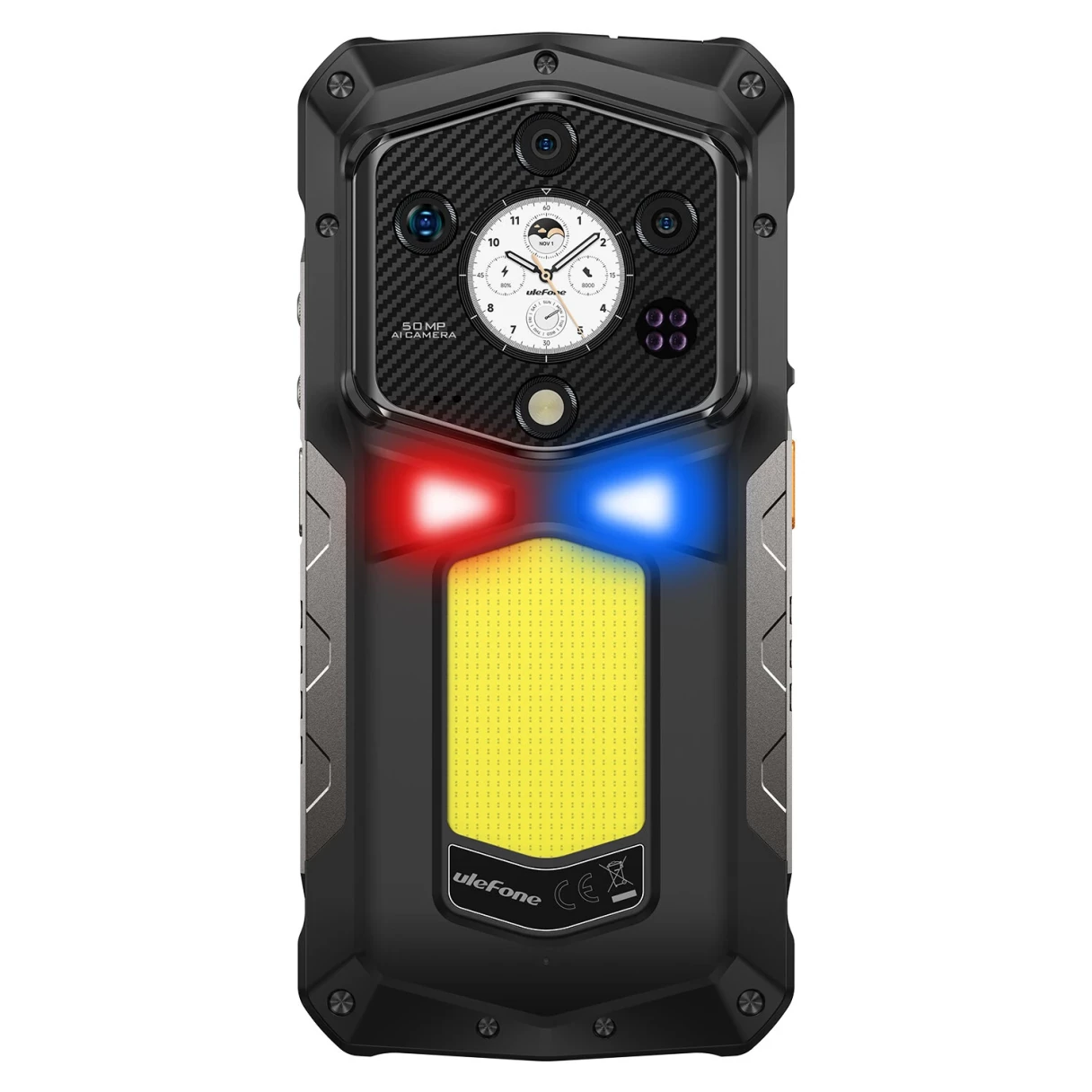 Ulefone Armor 29 Pro 5G AI AMOLED Dual Display 32GB 512GB 21200mAh 120W Fast Charge Versatile LED Light Warning Light 50MP Camera 64MP Night Vision Dimensity 7400 6.67 inch 120Hz Android 15 NFC IP68 IP69K Waterproof Rugged Smartphone